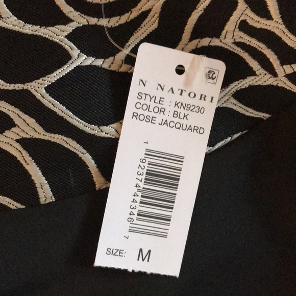 Natori Rose Jacquard Jacket Cropped 3/4 Sleeve M and L NWT - Picture 6 of 9